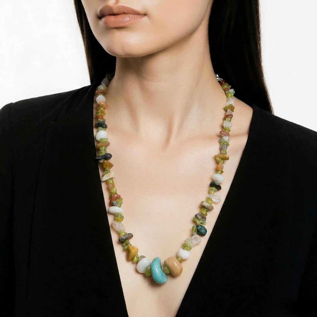 Collier Sautoir en Pierres Naturelles et Authentiques