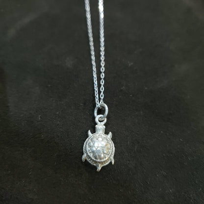 Collier Tortue Artisanal en Argent Massif 925