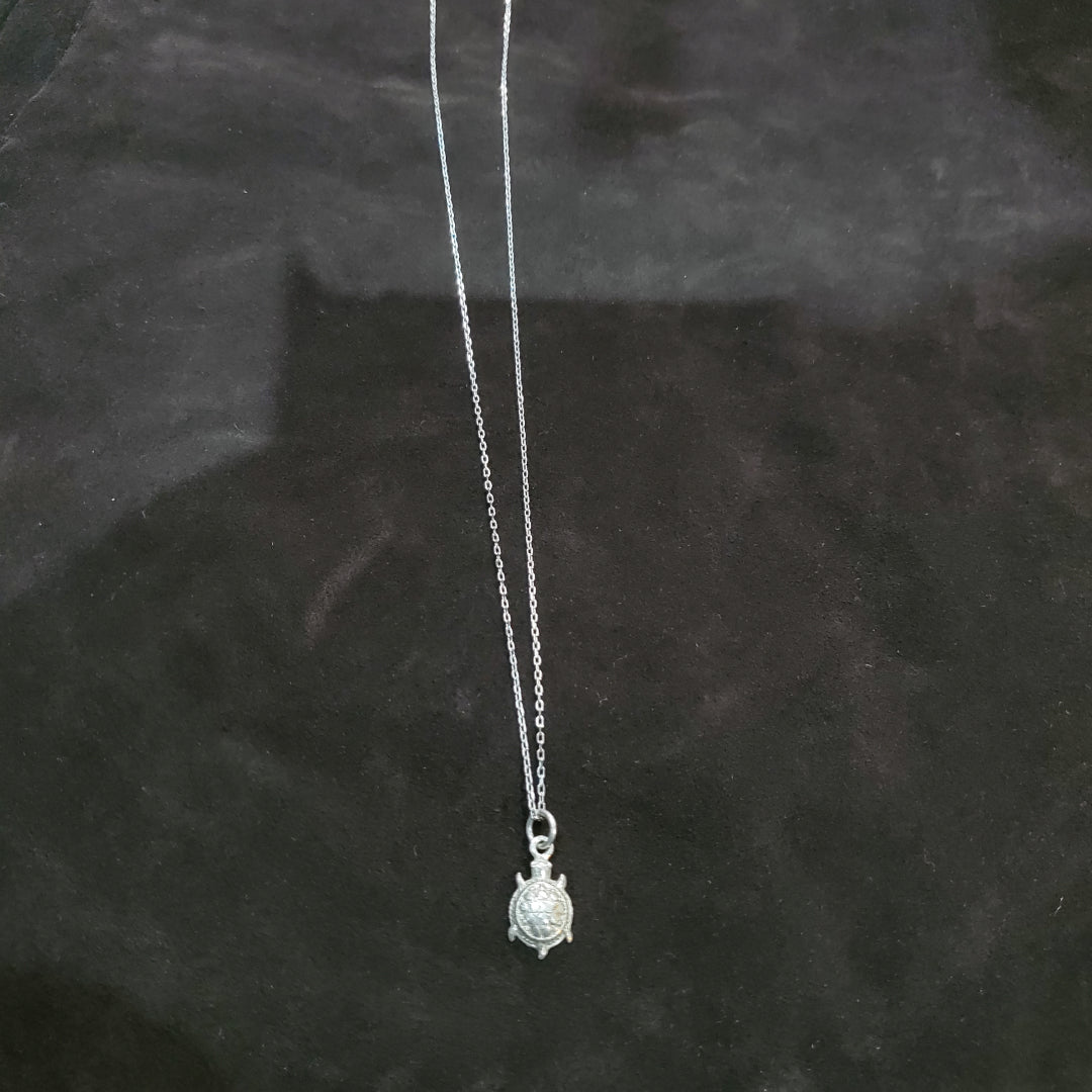 Collier Tortue Artisanal en Argent Massif 925