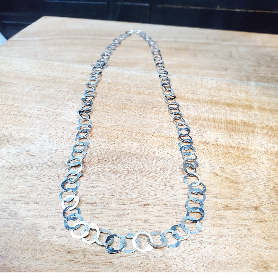 Collier Sautoir Rihanna Berbère Tunisien en Argent – Fait Main