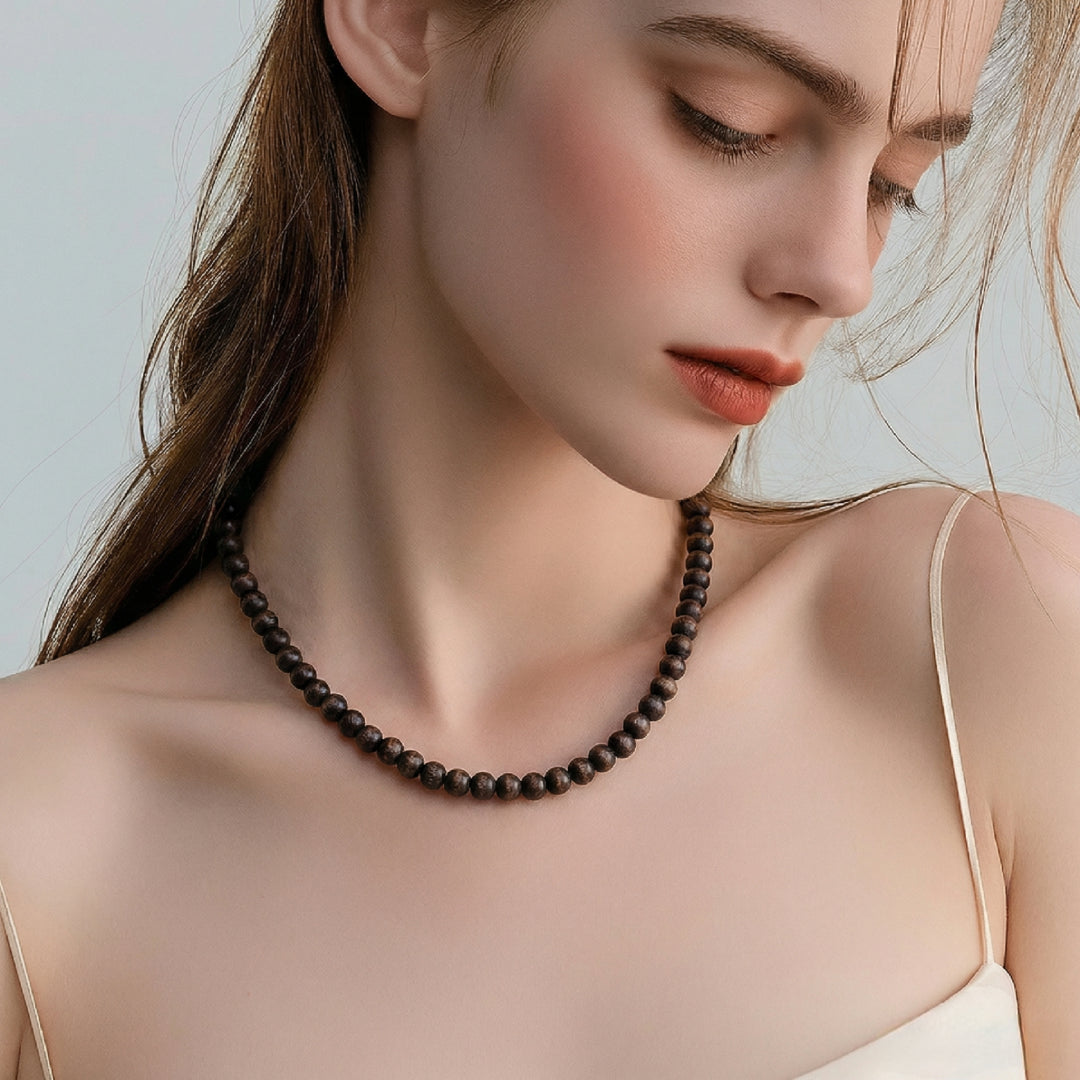 Collier En Bois Naturel