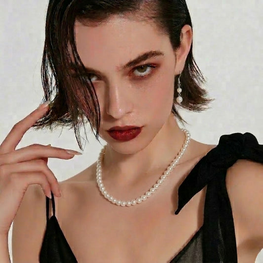 Collier en Perles de Culture Naturelles de 4 mm