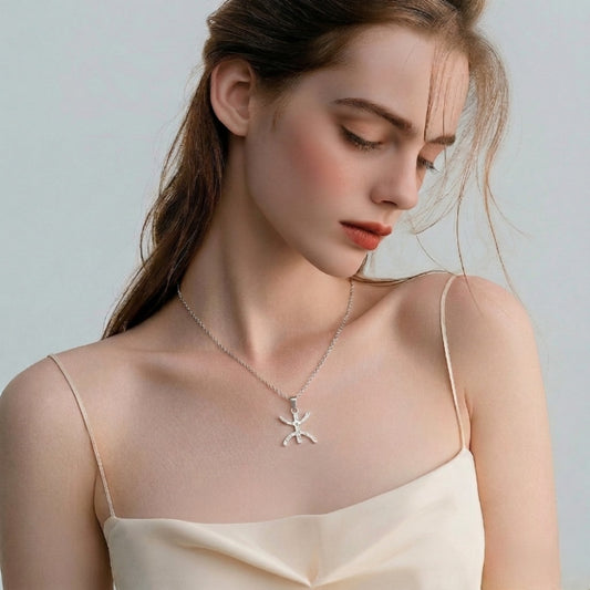 Collier lettre Yaz grande en argent