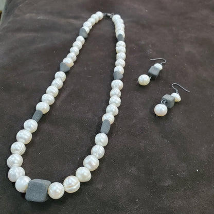 Collier en Perles de Culture Blanches Naturelles