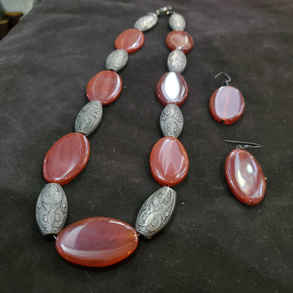 Collier en Cornaline Naturelle et Authentique