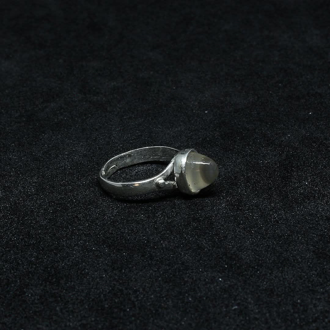 Bague Aqeeq Yéménite Souleimani pour Femme en Argent 925  Fait Main et Ajustable
