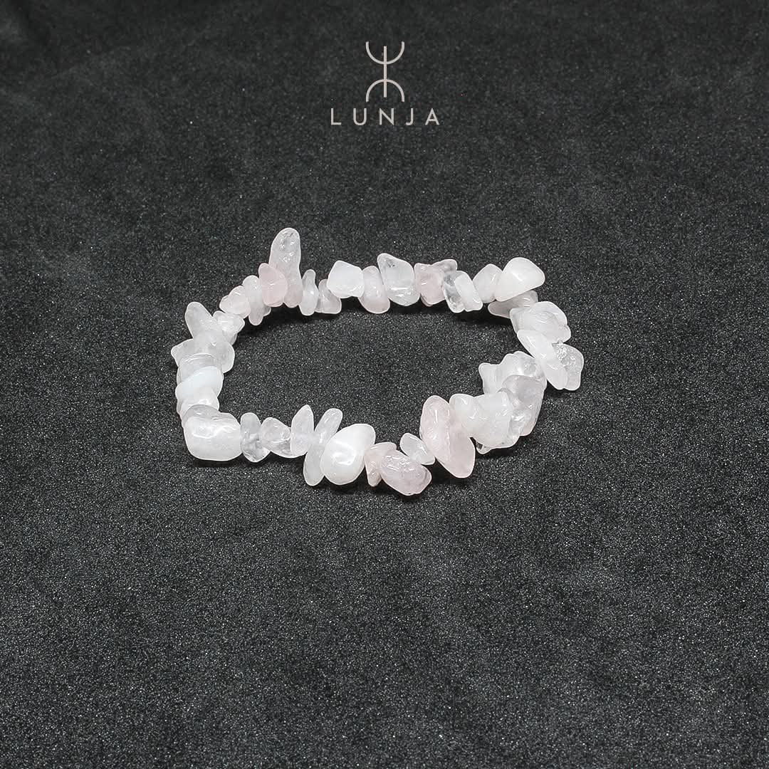 Bracelet Quartz Rose chips
