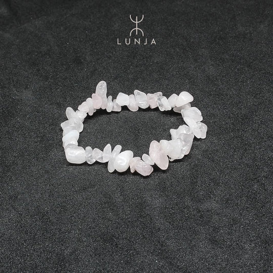 Bracelet Quartz Rose chips