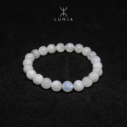 Bracelet  Labradorite blanche bleutée