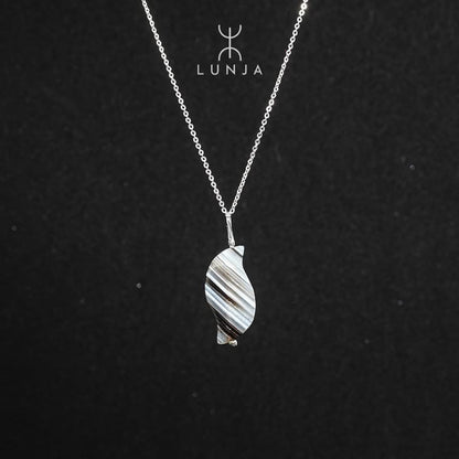 Collier en argent 925 avec pendentif en pierre Sardonyx