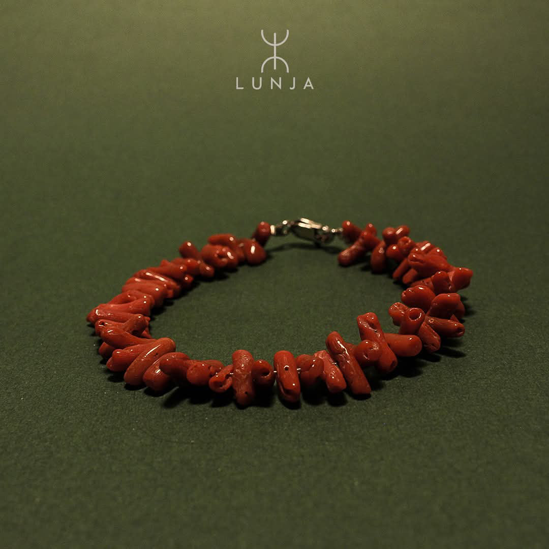 Bracelet Corail rouge naturel classé du premier choix
