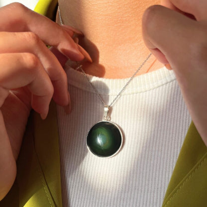 Collier Obsidienne Oeil de Celeste