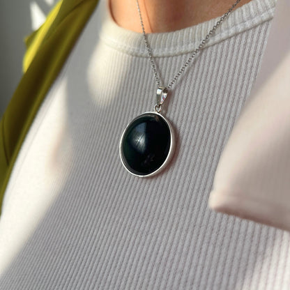 Collier Obsidienne Oeil de Celeste