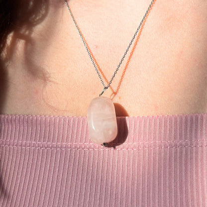Collier Quartz Rose