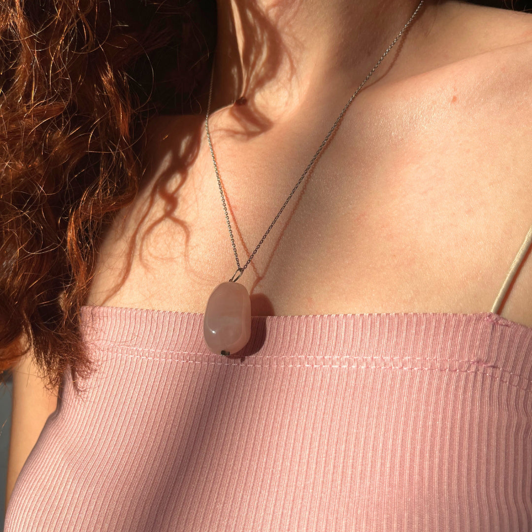 Collier Quartz Rose