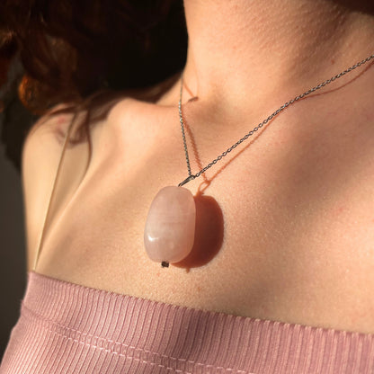 Collier Quartz Rose