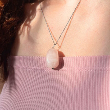 Collier Quartz Rose