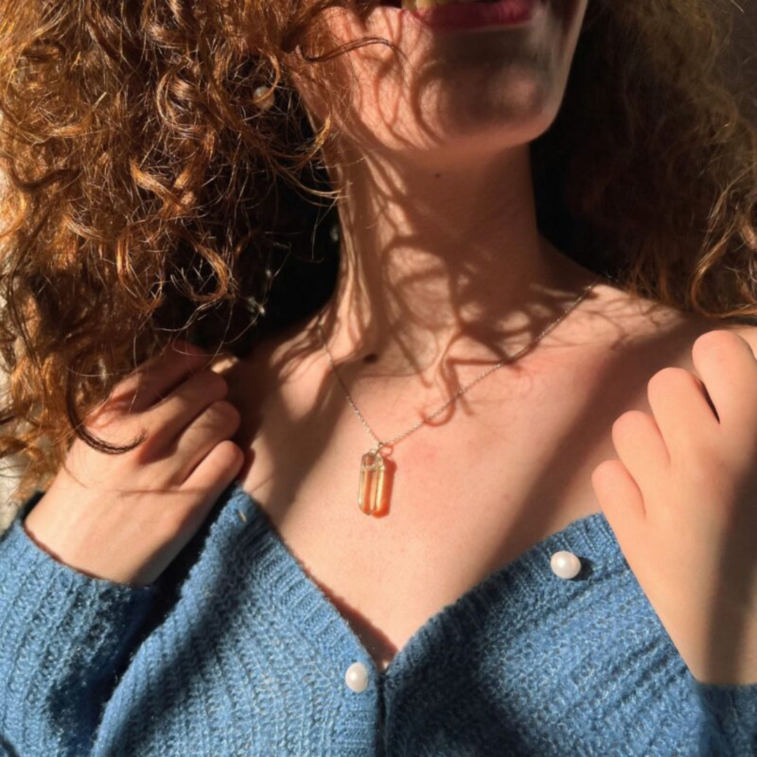 Collier Quartz Fumée