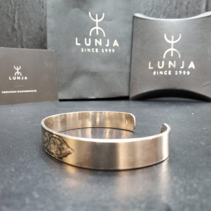 Bracelet Amazigh en argent 925 ajustable fait main