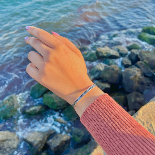 Fine Agadez Silver Bangle