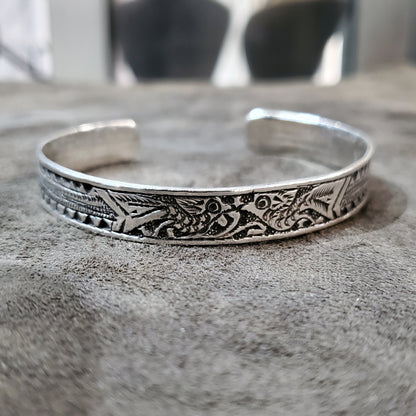 Bracelet Jonc Berbère Amazigh en Argent 925