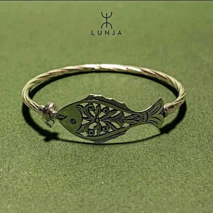 Bracelet motif poisson en Argent