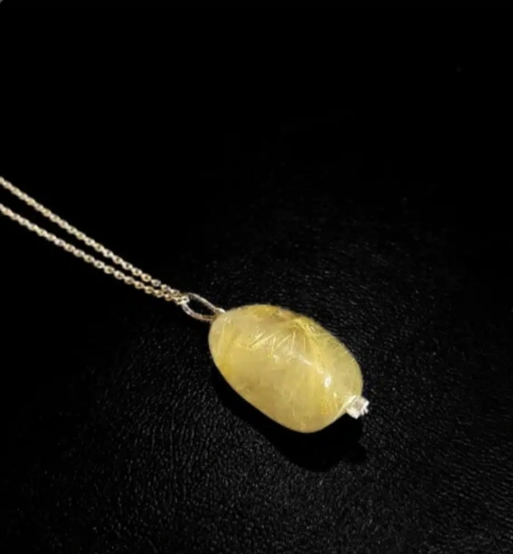 Collier Quartz Rutilé