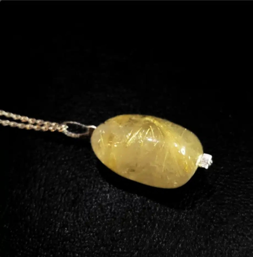 Collier Quartz Rutilé