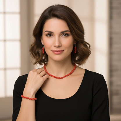 Serie Corail rouge naturel classé du premier choix