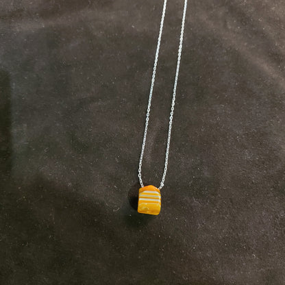 Collier en Argent 925 avec Pendentif Perle Murano Millefiori