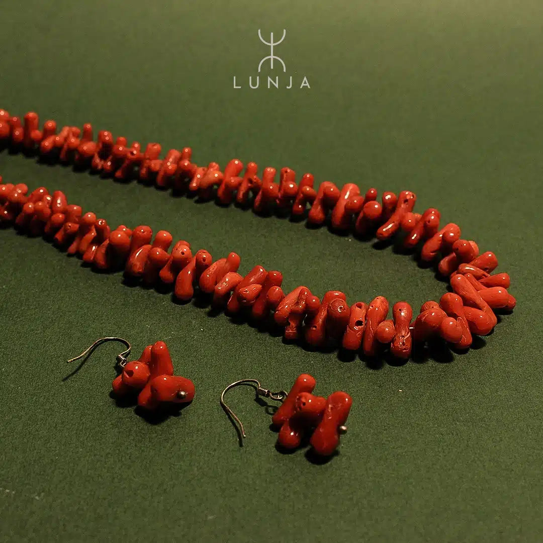 Serie Corail rouge naturel classé du premier choix