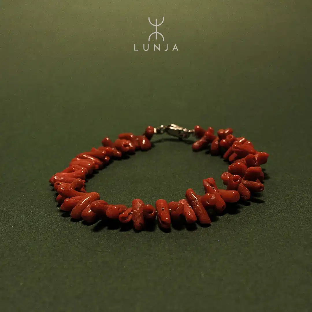 Bracelet Corail rouge naturel classé du premier choix
